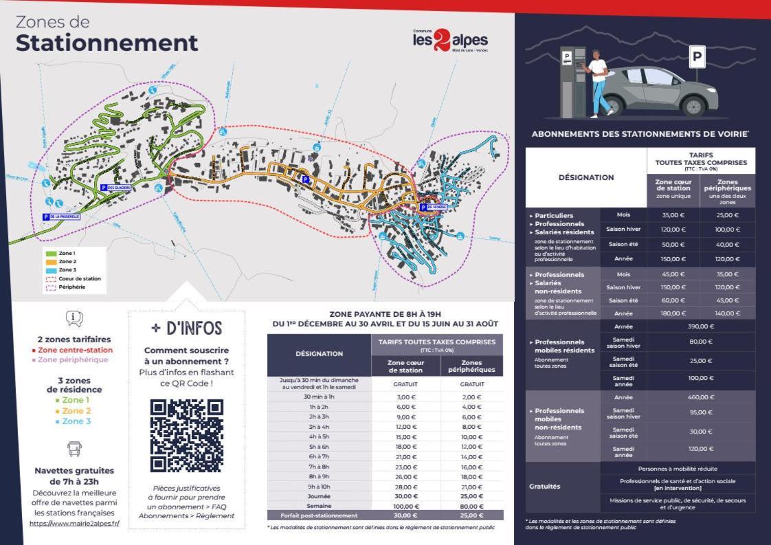 Studio 4 Personnes Vue Piste Les Deux Alpes Eksteriør billede